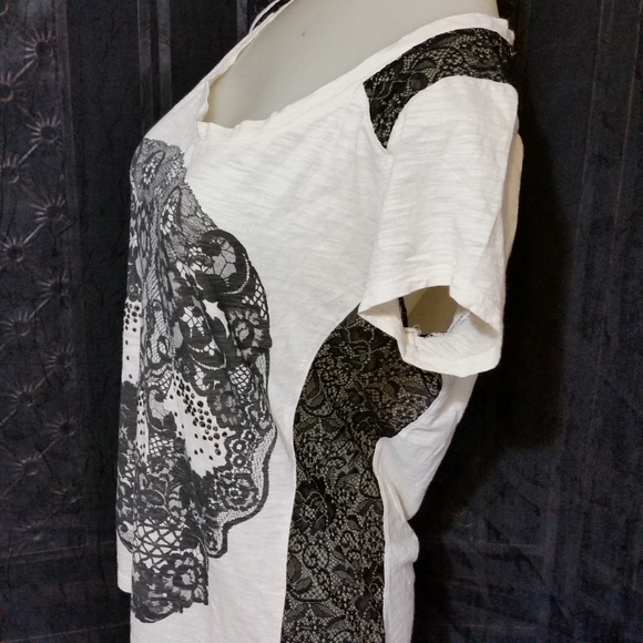 Express Women's T-Shirt Skull Graphic embellished - Picture 2 of 7